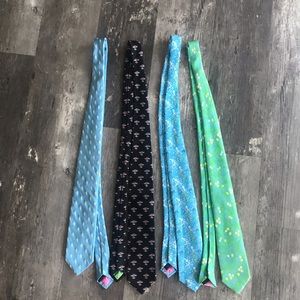 4 Men’s Lilly Pulitzer Ties